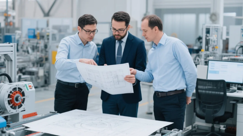 客戶與工程師互相探討